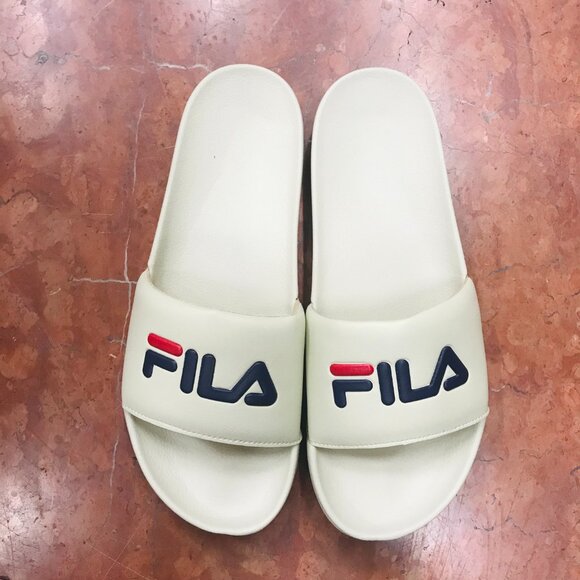 Men’s Fila Drifter Cream Signature Flip Flops NWT main image 5